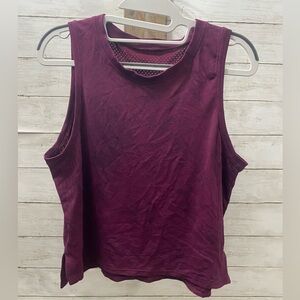 lululemon‎ athletica Deep Purple/Magenta Tie Dye Mesh Muscle Tank